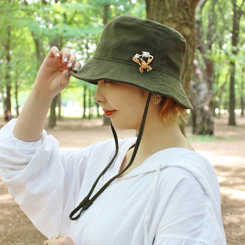 Crawfish Brooches Crayfish PB117 - 胸针 - 其他金属 橘色