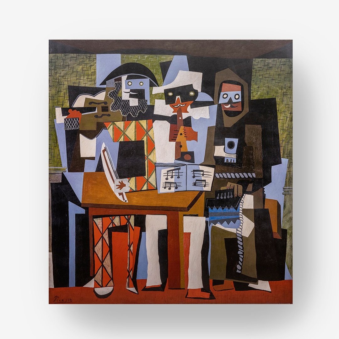 【艺术挂画】毕卡索 Picasso | Fontainebleau - 海报/装饰画/版画 - 纸 咖啡色