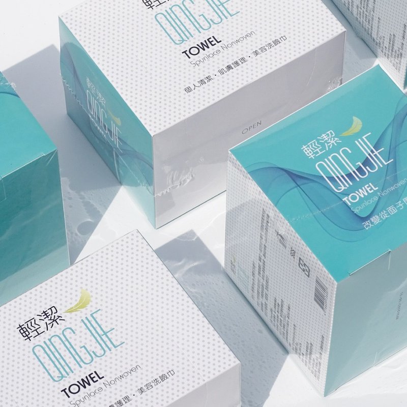 轻洁QingJie美容巾-盒装100pcs*6 - 脸部清洁/卸妆用品 - 棉．麻 