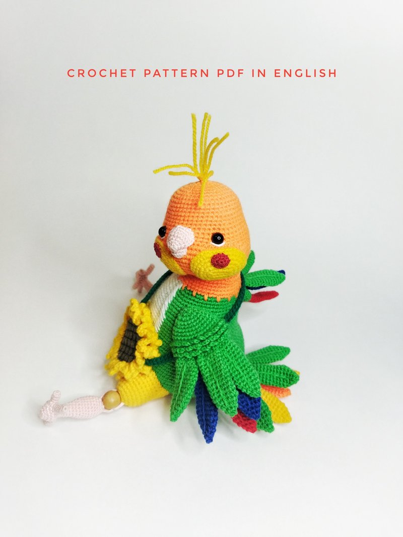鹦鹉鸟钩针图案pdf。 Amigurumi玩具鹦鹉钩针图案pdf - 手工艺教程/工具书 - 其他材质 
