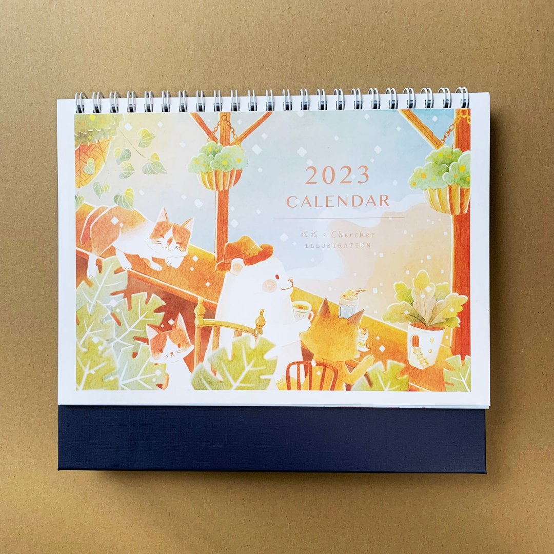 2023年插画桌历 - 年历/台历 - 纸 多色