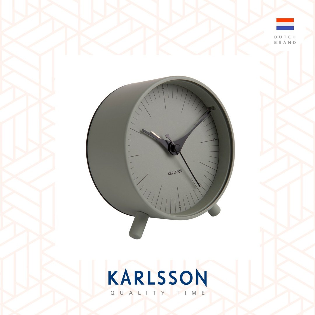 荷兰Karlsson alarm clock Index grayed jade绿色闹钟(带小夜灯) - 时钟/闹钟 - 其他金属 绿色