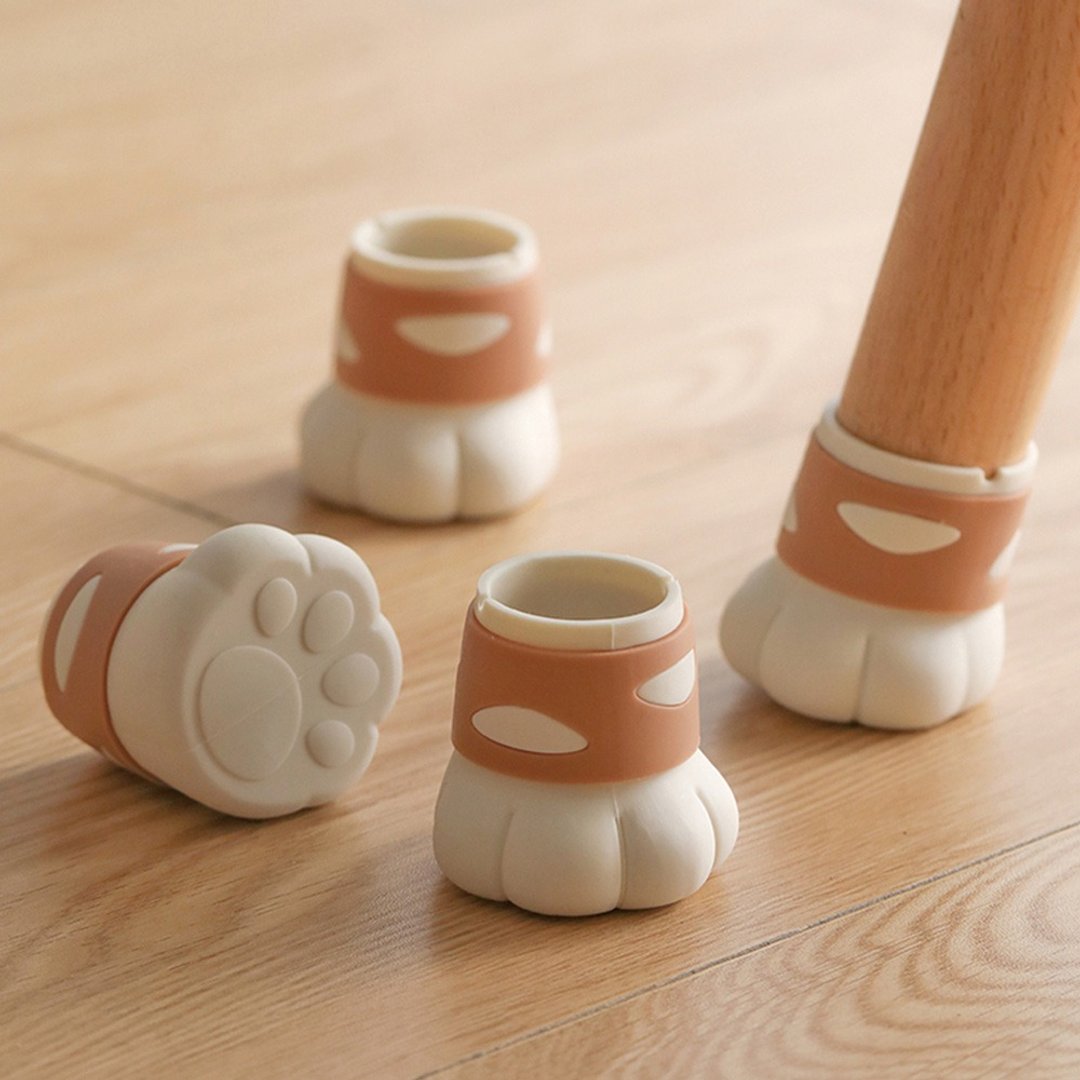 日本霜山 猫掌造型硅胶降噪防刮桌椅脚保护套-12入 - 其他 - 硅胶 多色