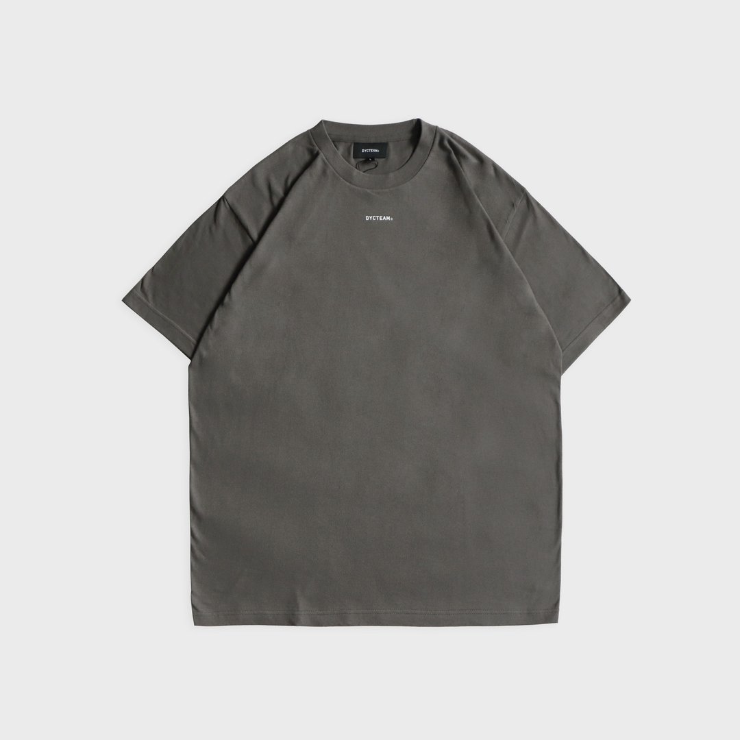 DYCTEAM  - LOGO tee (gray) - 男装上衣/T 恤 - 棉 灰色