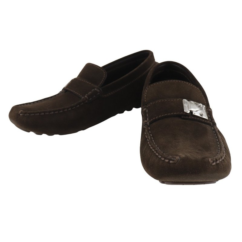 [日本直送] 路易威登 LOUIS VUITTON 驾驶鞋 乐福鞋 绒面革 棕色 FA0043 男女通用 [二手] - 其他女款皮鞋 - 真皮 咖啡色