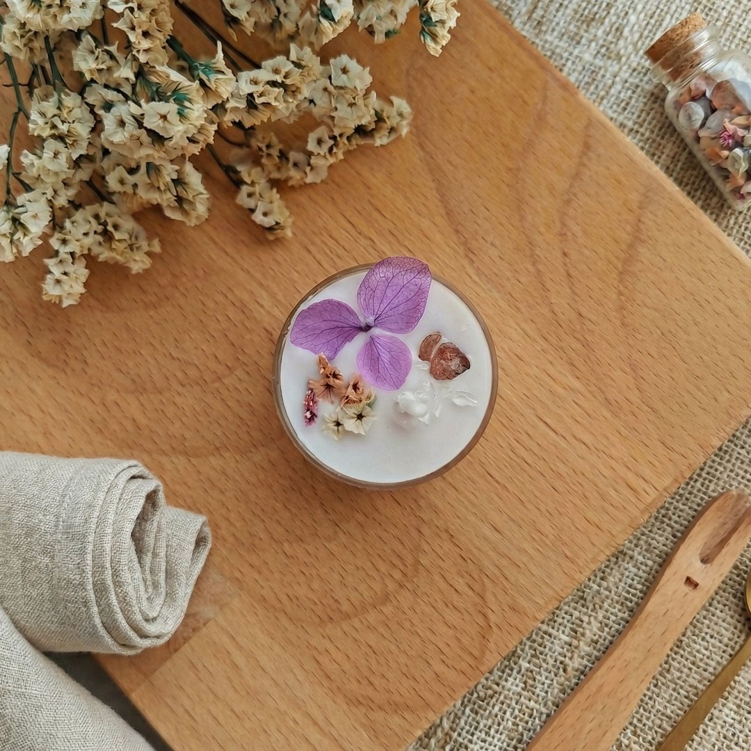 薰衣草精油蜡烛 空间香氛 精油香氛 精油蜡烛 - 香薰/精油/线香 - 蜡 紫色