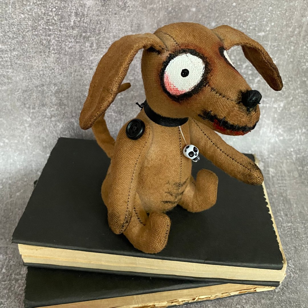 Creepy cute animals , zombie dog , scary toys - 玩偶/公仔 - 棉 卡其色