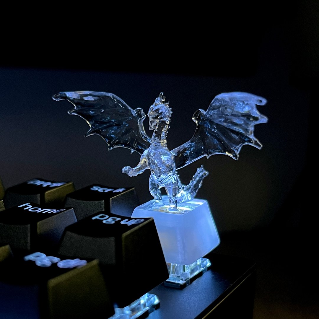 鍵帽, 龍, 透明, 清晰, 遊戲, 鍵盤, cherry MX - 其他 - 塑料 透明