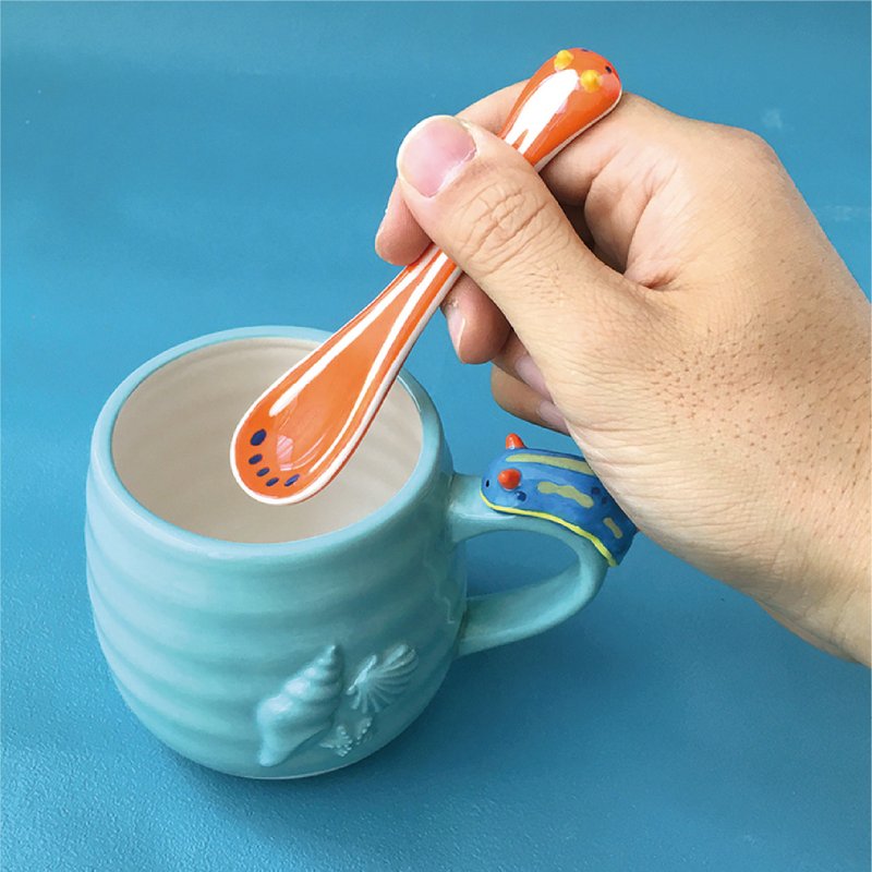 日本Decole 餐具 - Sea Slug 可爱小裸鳃系列 - 茶具/茶杯 - 陶 