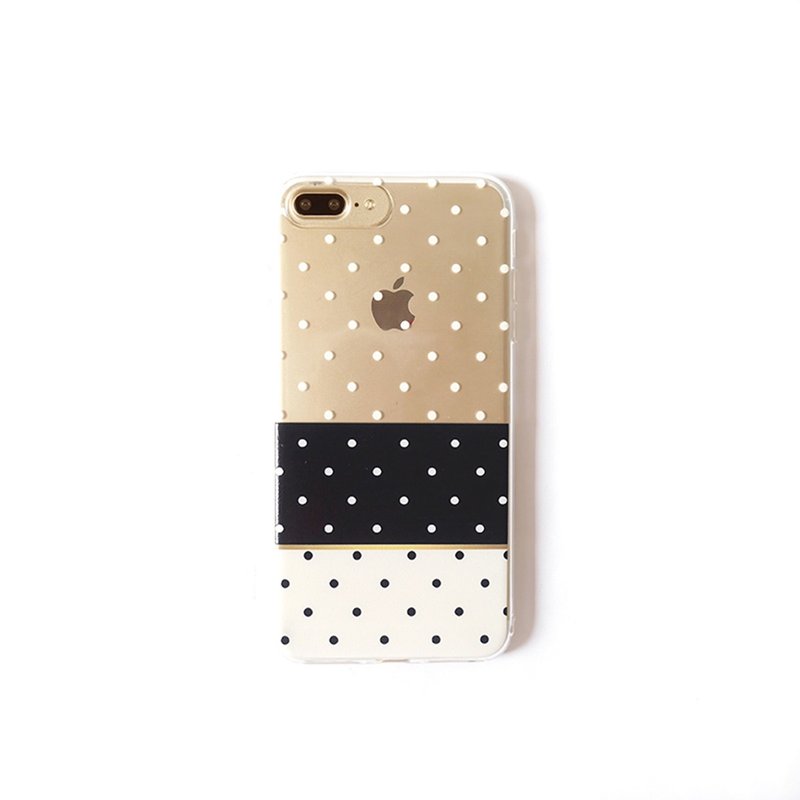 你的黑白点点手机壳 - 手机壳/手机套 - 硅胶 黑色