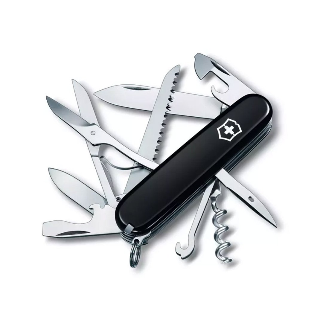 VICTORINOX 瑞士维氏 瑞士刀 Huntsman 15用 91mm 黑 1.3713.3 - 露营用品 - 不锈钢 黑色