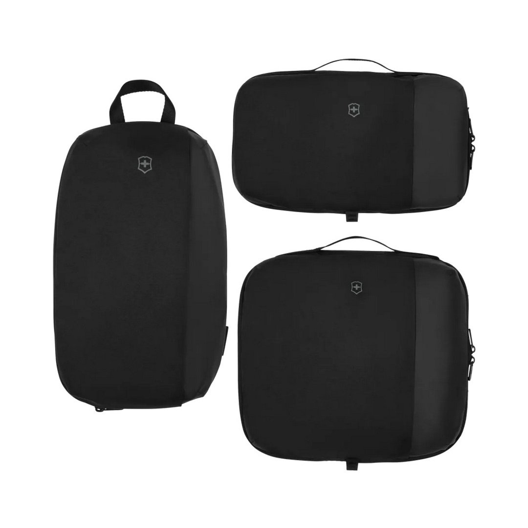 VICTORINOX 瑞士维氏 Travel Essentials 压缩收纳袋套装 653360 - 化妆包/杂物包 - 聚酯纤维 黑色