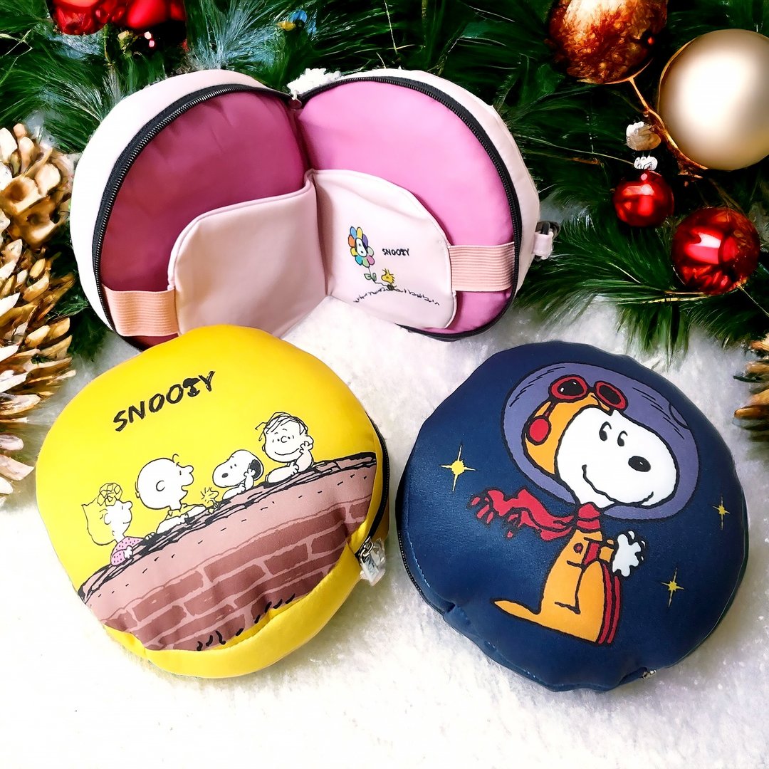 Snoopy 史努比护颈枕眼罩 U型枕 旅行枕 飞机枕 颈枕 情人节礼盒 - 颈枕/旅行枕 - 尼龙 