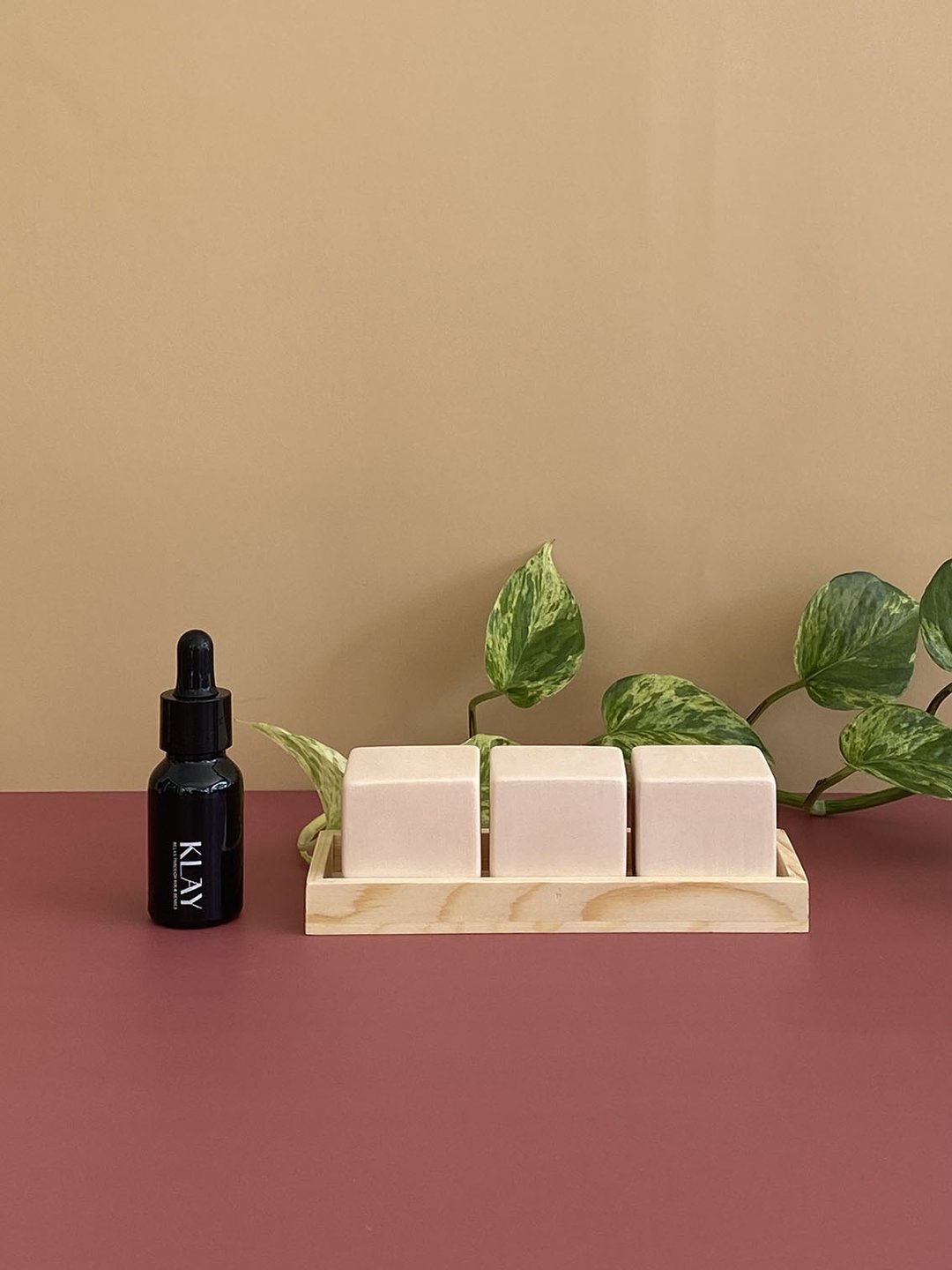 KLAY Cube ceramic diffuser with essential oils and fragrance oils - 花瓶/陶器 - 陶 