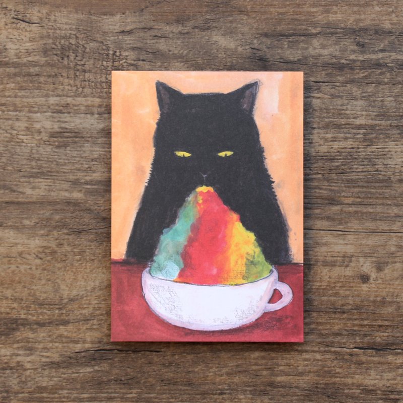 动物明信片 彩虹冰猫 - 卡片/明信片 - 纸 多色