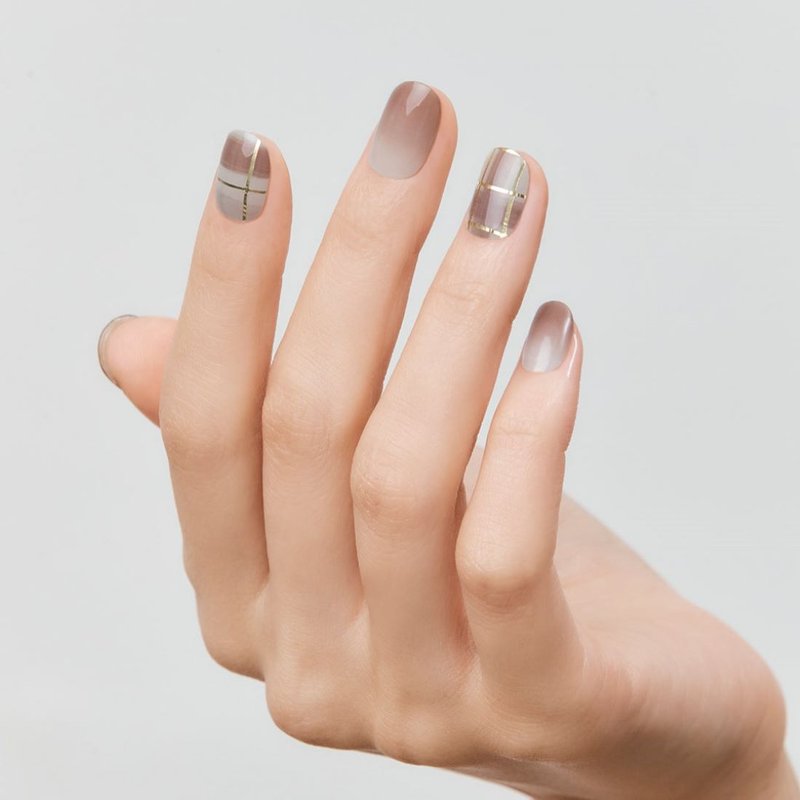 Ohora N Browny Check ND-070-J - 指甲油/指甲贴 - 其他材质 多色