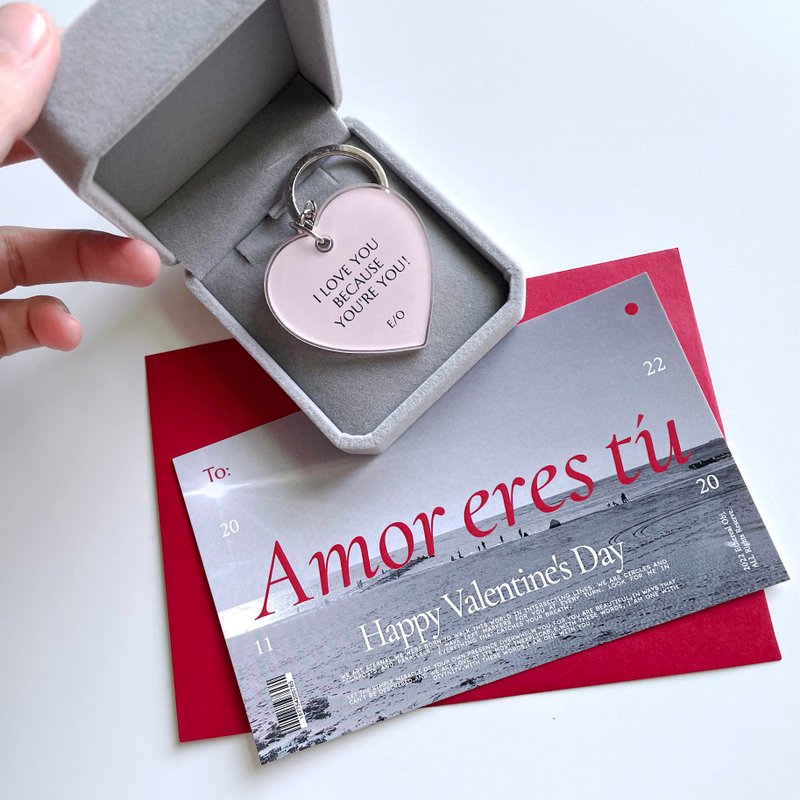 Unconditional love_钥匙圈 - 钥匙链/钥匙包 - 压克力 粉红色