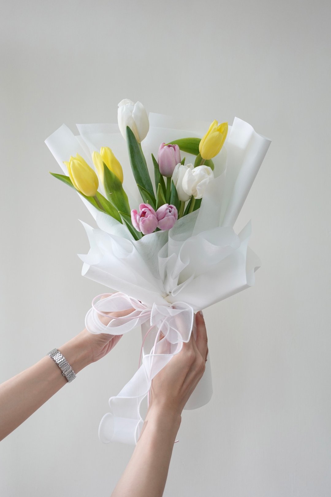 毕业 郁金香韩式花束  生日花束 女友礼物 - 植栽/盆栽 - 植物．花 粉红色
