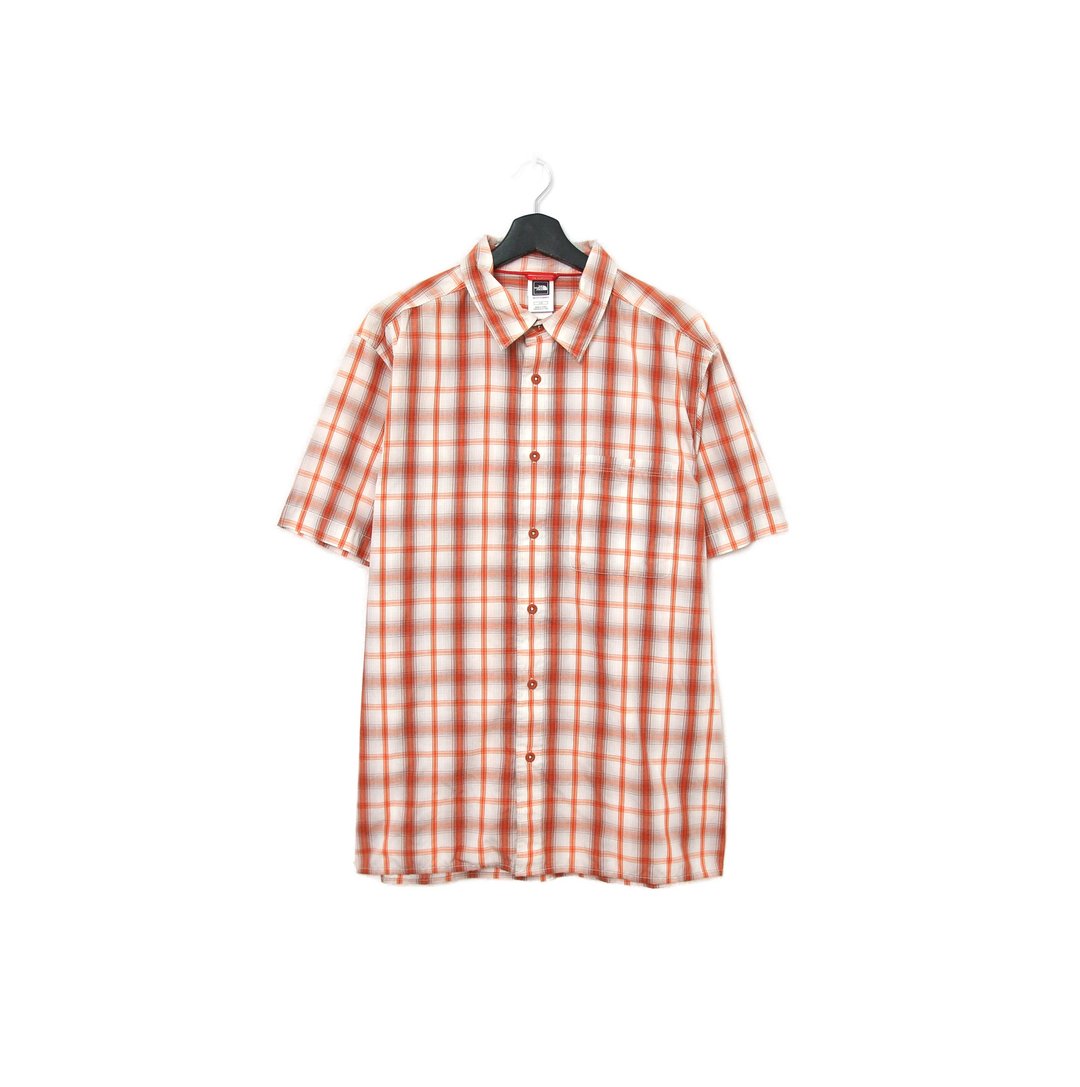 Back to Green-品牌衬衫The North Face橘格 d-09 vintage shirt - 男装衬衫 - 棉．麻 