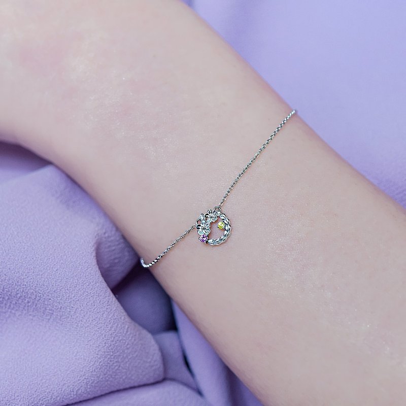 京华钻石 迪士尼公主系列 10K金 配钻0.007克拉 魔发奇缘钻石手链 - 手链/手环 - 钻石 