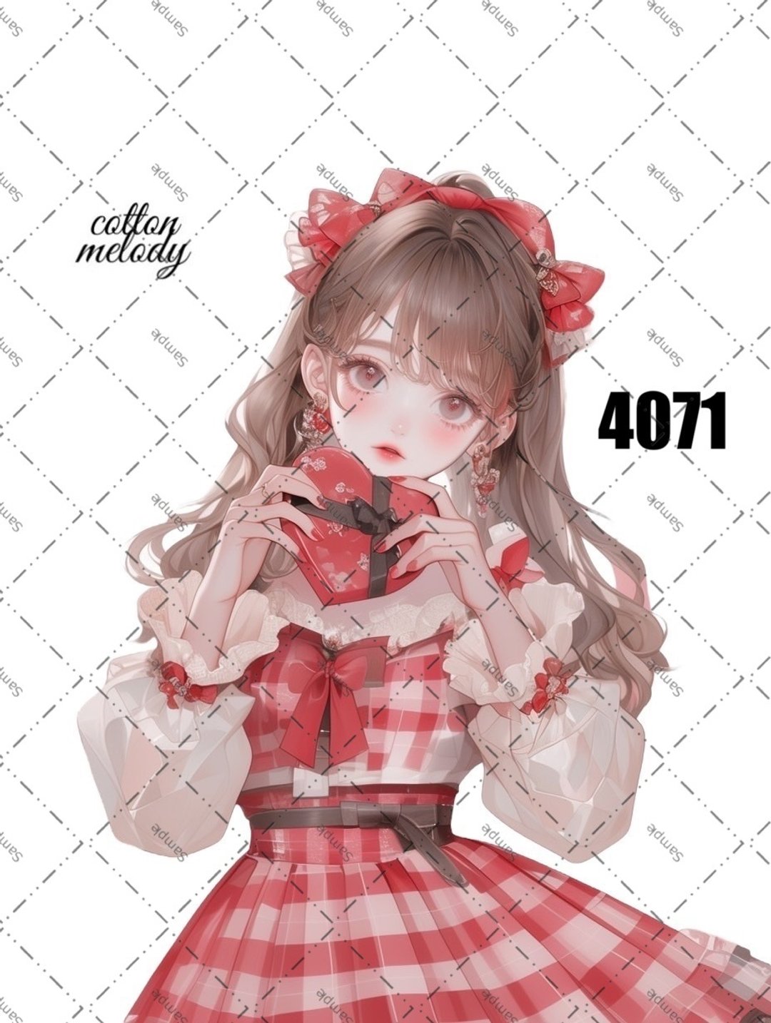 original sticker no.4071 人物贴纸 原创贴纸 原创人物贴纸 装饰贴纸 cotton melody - 贴纸 - 纸 