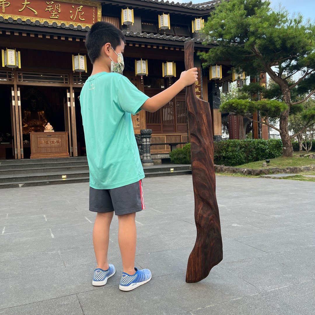 我贩剑　巨妖刀　非斩　艺术木刀木剑　运动练习太极剑 cos  魔剑 - 摆饰 - 木头 咖啡色