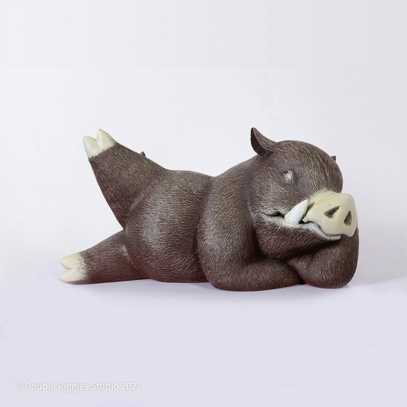 抬腿阿克 Ake with a Kick - 玩偶/公仔 - 其他材质 咖啡色