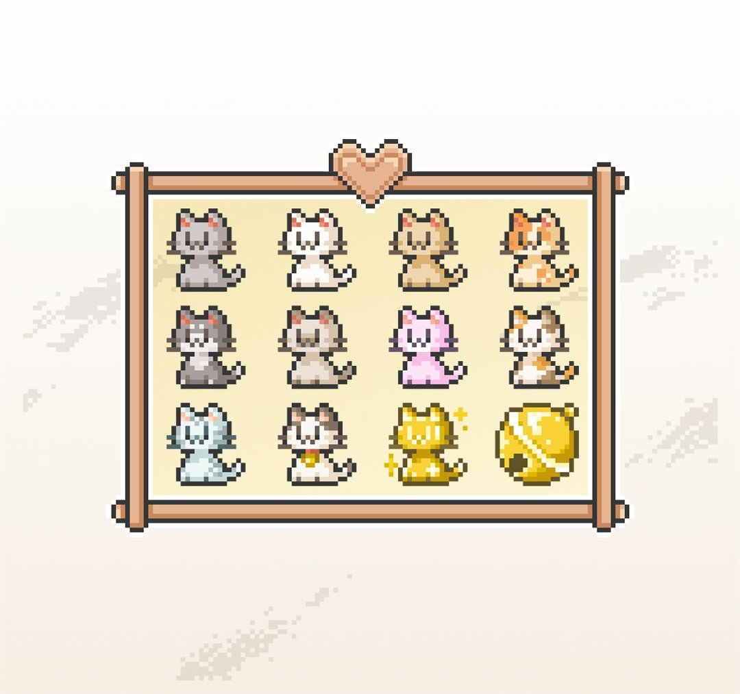 Twitch小奇点及订阅者徽章/忠诚徽章套图/像素风/小猫咪喵喵 - Logo 设计/图案设计 - 其他材质 