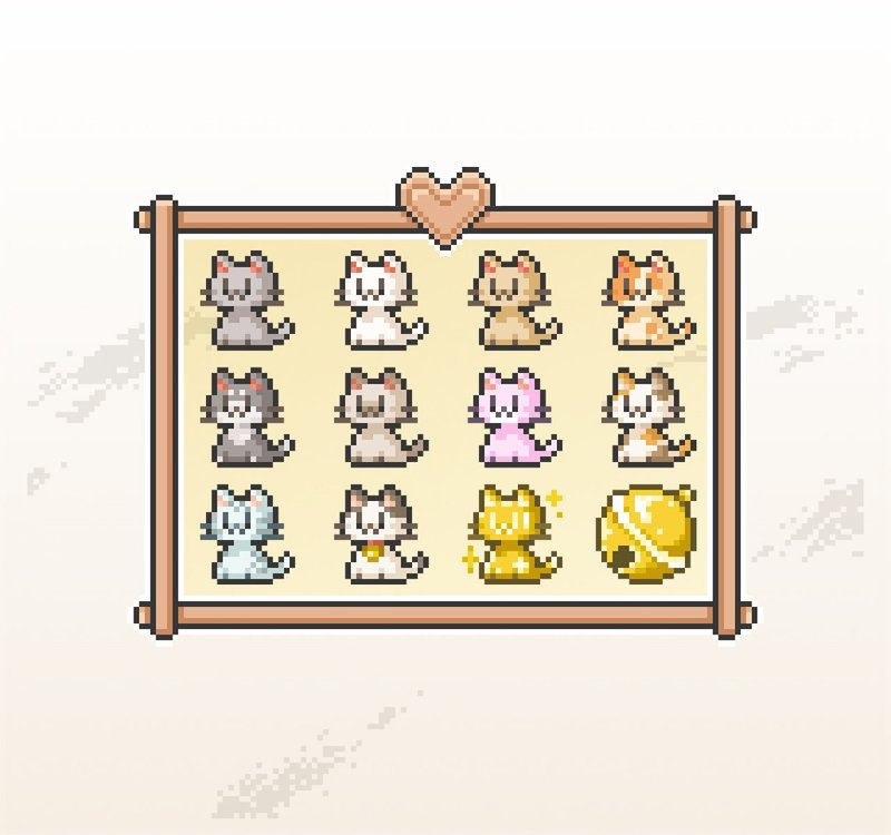 Twitch小奇点及订阅者徽章/忠诚徽章套图/像素风/小猫咪喵喵 - Logo 设计/图案设计 - 其他材质 