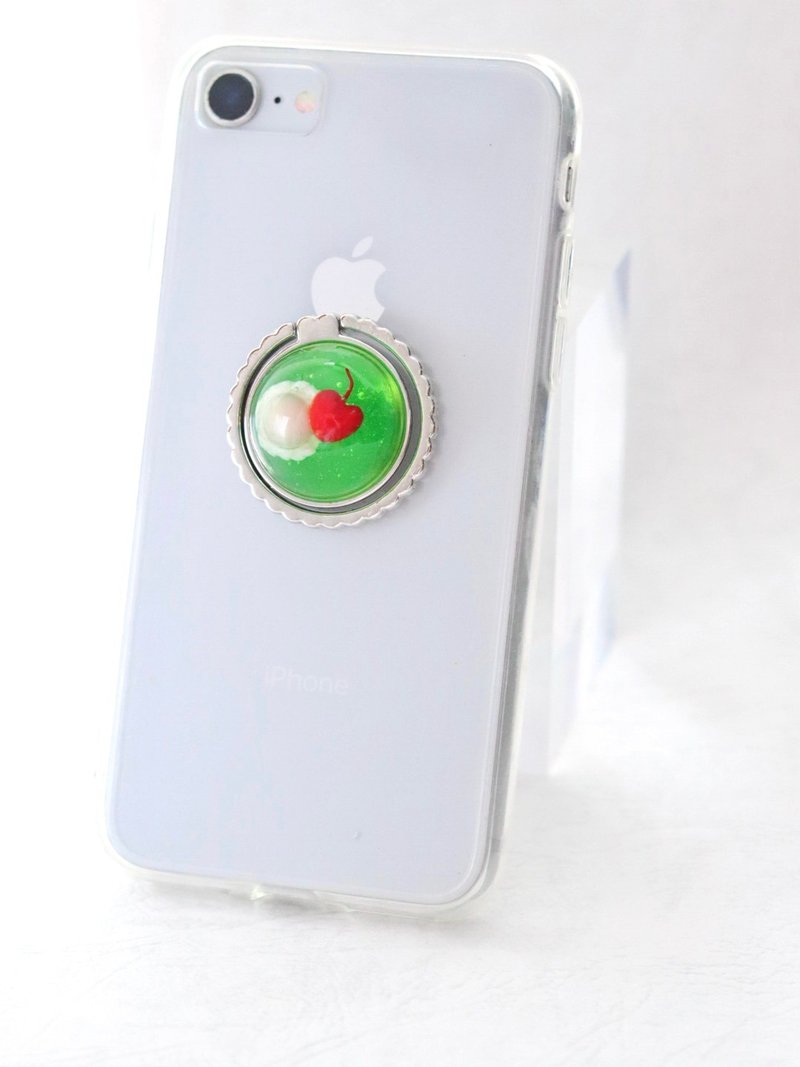 奶油苏打（心樱桃）智慧型手机戒指 - 手机配件 - 树脂 绿色