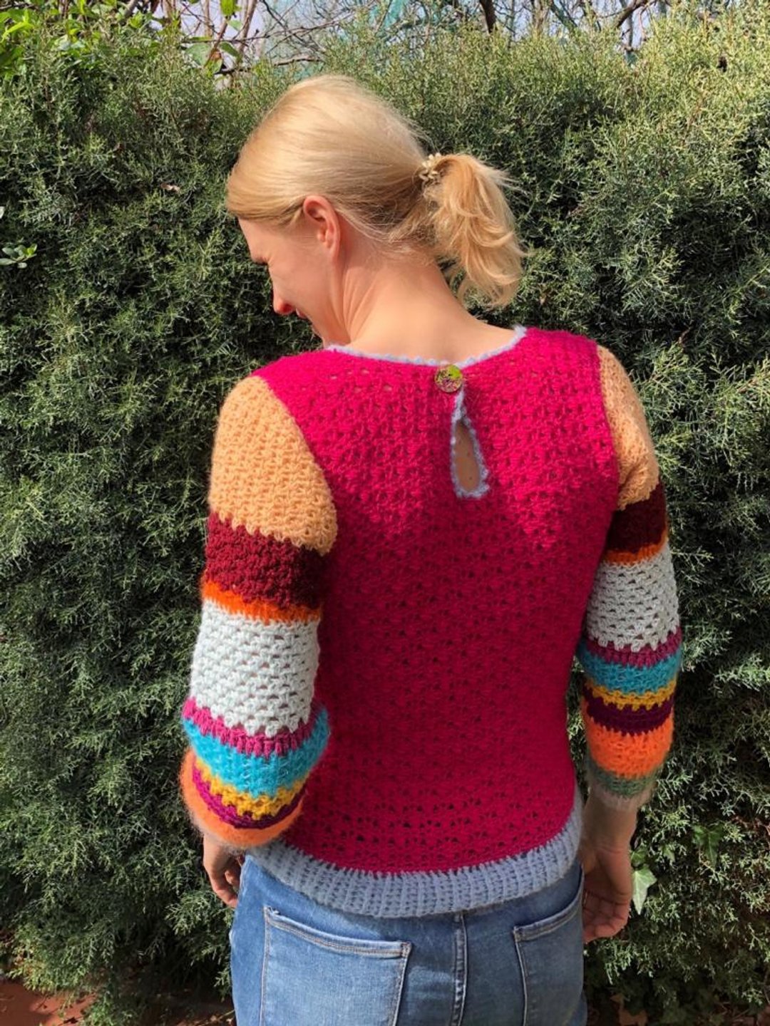 sweater, cardigan, vintage, colorful jumper for girls, winter sweater, handmade - 女装针织衫/毛衣 - 羊毛 多色