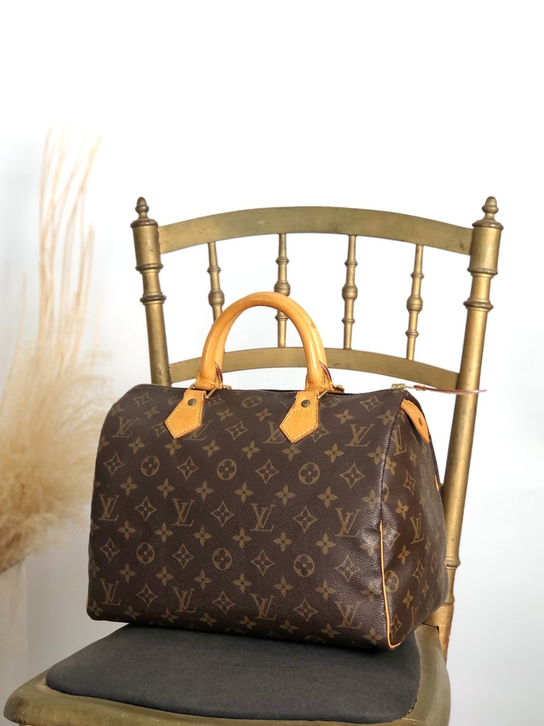 【日本直送 名牌中古包】LOUIS VUITTON 路易威登 Speedy 30 Monogram 手提包 棕色 皮革 波士顿包 s2cksy - 手提包/手提袋 - 防水材质 咖啡色