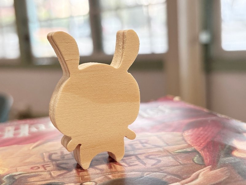 兔子_ 灵动小兔磁铁 - 冰箱贴/磁贴 - 木头 
