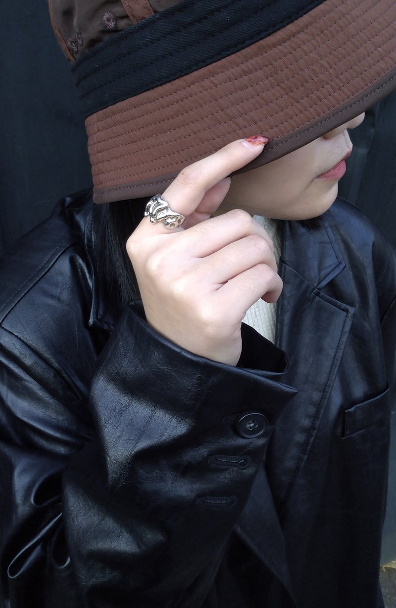 NEVERLAND8TW_熔岩戒指_925银 - 戒指 - 纯银 