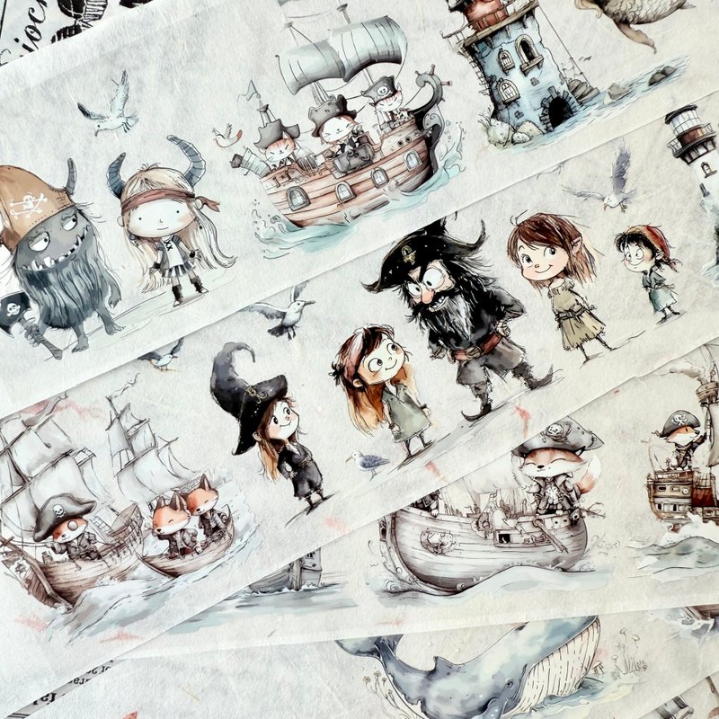 Jolly Roger 亮面PET胶带 - 纸胶带 - 塑料 