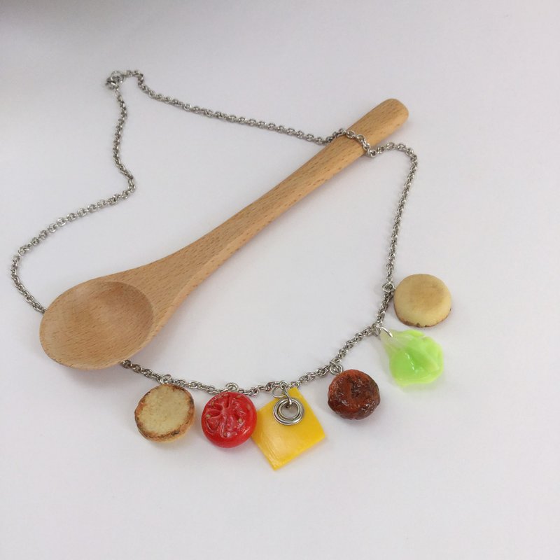 日本迷你树脂黏土 食物 颈链 叠叠我世界 人生态度 - 颈链 - 粘土 多色