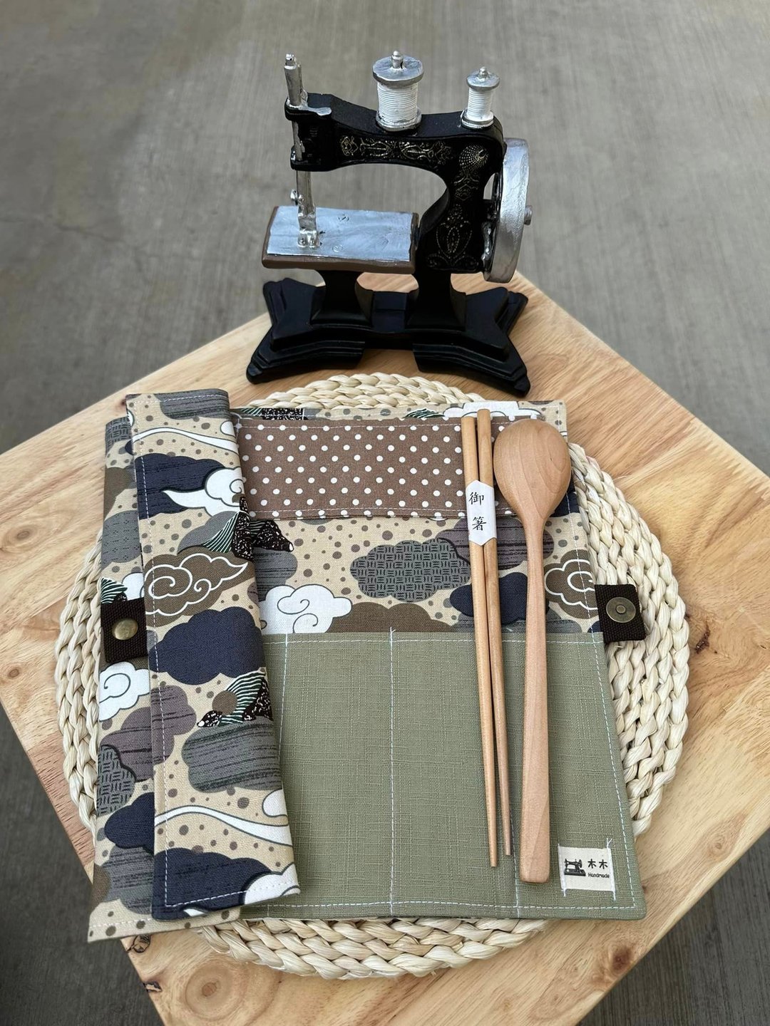 双人餐具袋 - 收纳用品 - 棉 