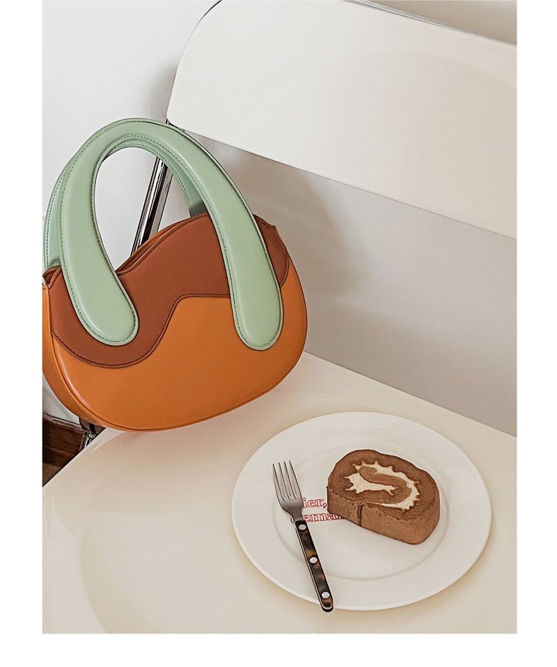 原创设计冰栗子包包 - 手提包/手提袋 - 真皮 多色