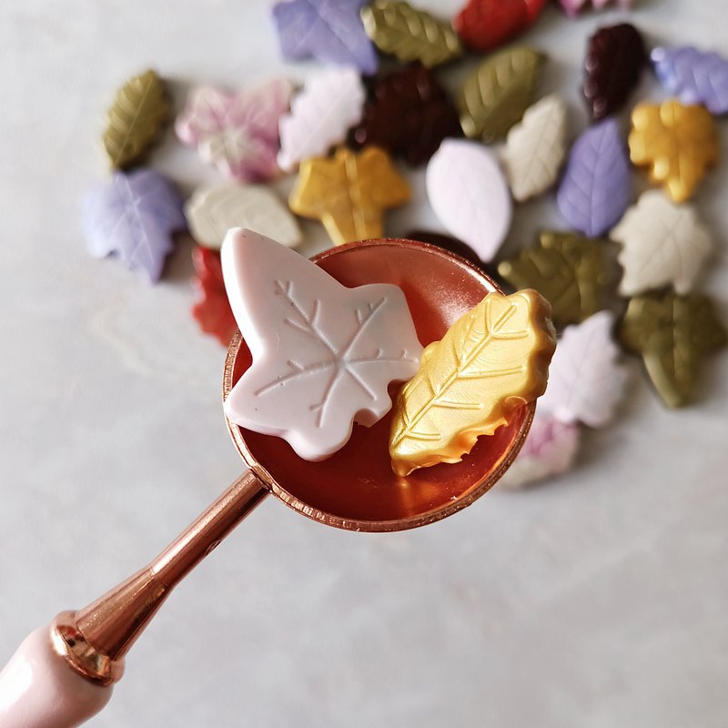 手工枫叶造型火漆封蜡蜡粒 火漆蜡粒 Handmade Sealing Wax Beads - 其他 - 蜡 