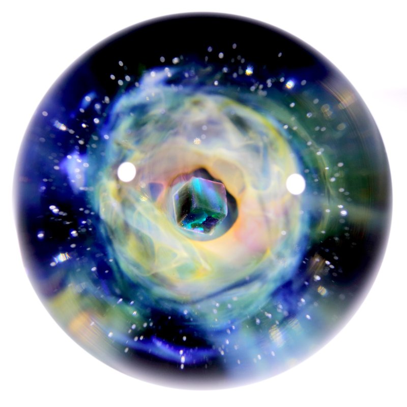 57mm 两面星云宇宙玻璃球摆设 no.M223 - 摆饰 - 玻璃 黑色