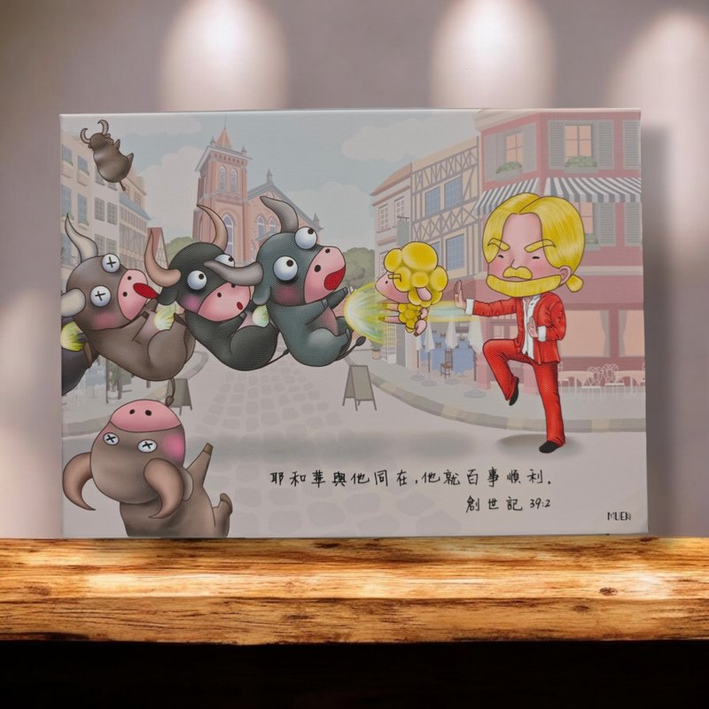 百事顺利-无框装饰挂画 - 海报/装饰画/版画 - 棉．麻 卡其色