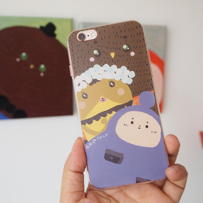 来到我的小怀抱 /三小胖给你爱的抱抱/全包耐摔软壳保护套/插画设计原创手机壳/iphone7/可定制 - 手机壳/手机套 - 塑料 蓝色