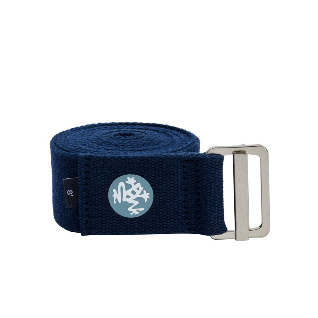 【Manduka】Yoga Straps Align 8 foot 瑜珈绳 - Midnight - 运动配件 - 棉 蓝色