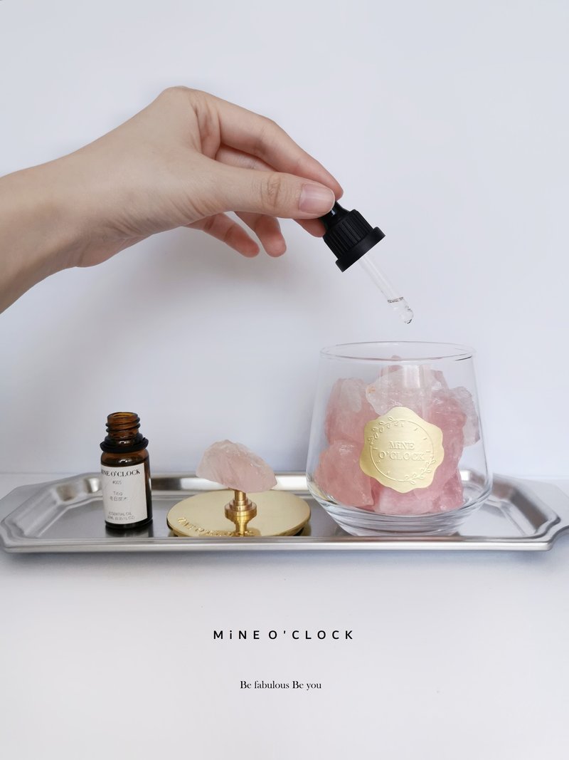 天然扩香水晶香薰 (粉水晶) 扩香原石 扩香石 - 香薰/精油/线香 - 水晶 粉红色