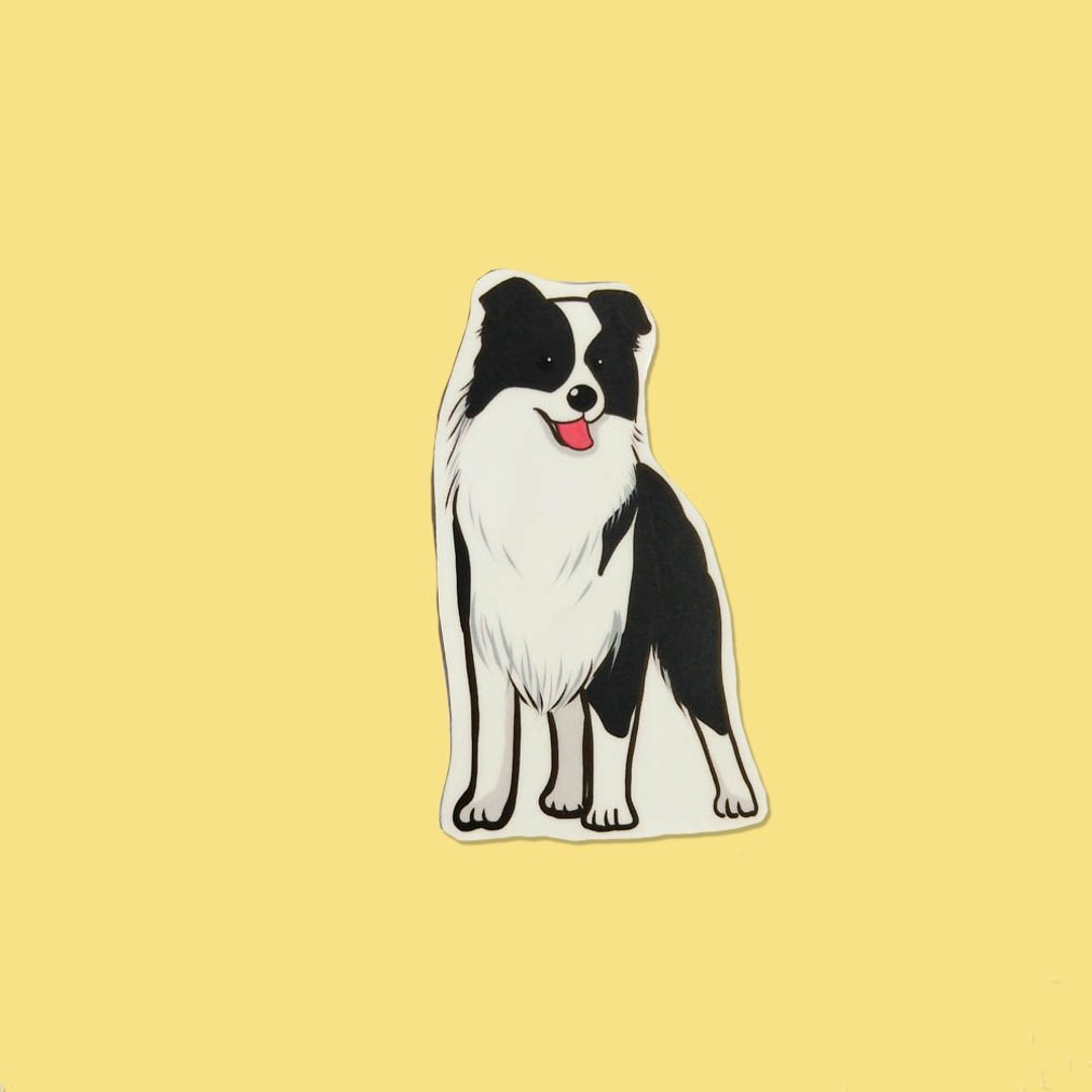边境牧羊犬威风/单张防水贴纸 - 贴纸 - 防水材质 绿色