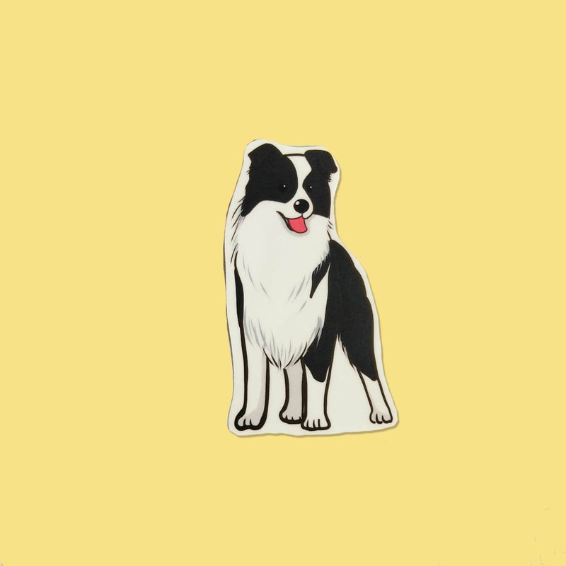 边境牧羊犬威风/单张防水贴纸 - 贴纸 - 防水材质 绿色