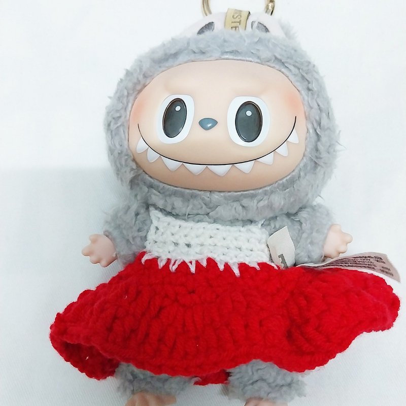 Laboo V1 V2 纱娃娃套装，红，白色，可爱，适合作为礼物或收藏。 - 玩偶/公仔 - 其他材质 红色