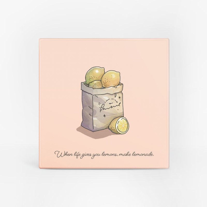 【无框画】艺术挂画 x 一纸袋柠檬-方形 - 海报/装饰画/版画 - 其他材质 