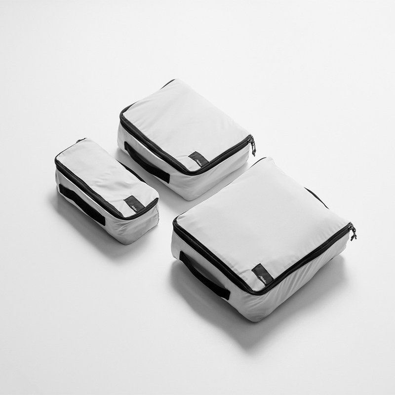 Matador Packing Cube Set 拉链旅行收纳袋(3件组) - 化妆包/杂物包 - 尼龙 白色