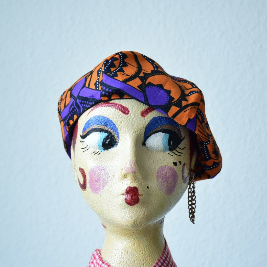 •Womens Day• Syracuse•• Double-sided African print beret - 帽子 - 防水材质 多色